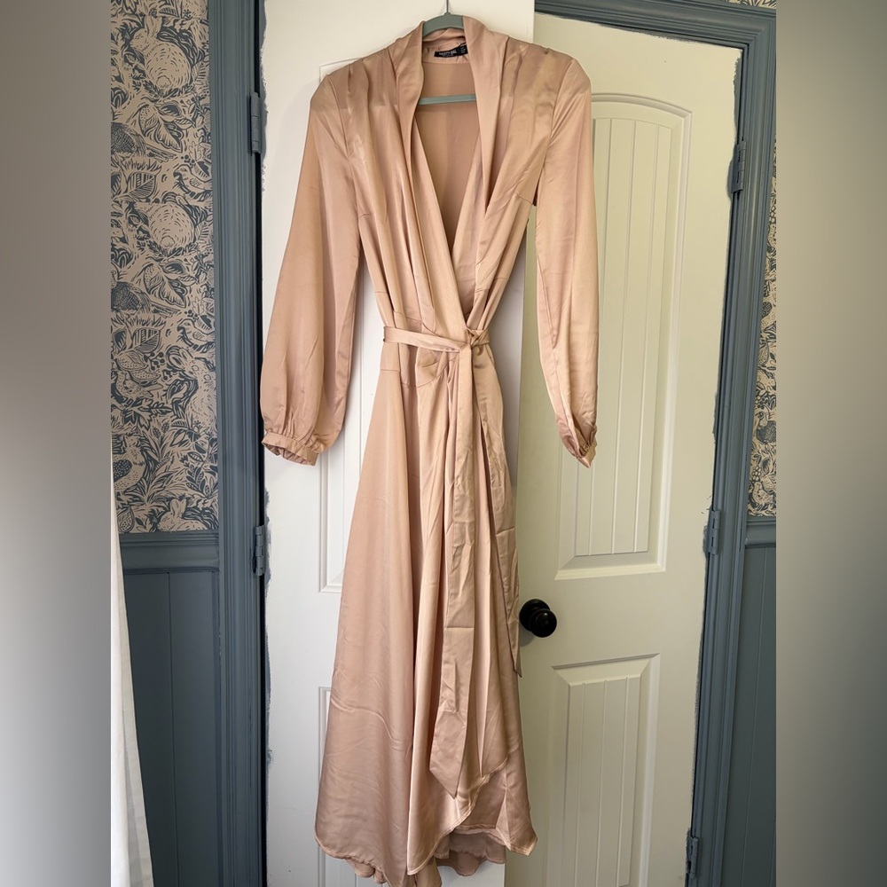 Nasty Gal Cream Maxi Dress